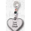 Live Love Laugh Heart Key Ring Charm